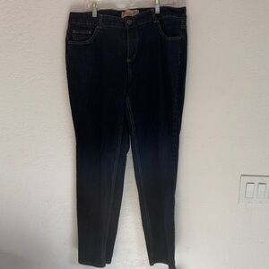 Just My Size JMS Stretch Classic Denim Women's Plus Dark BlueJeans EUC Size 18 W